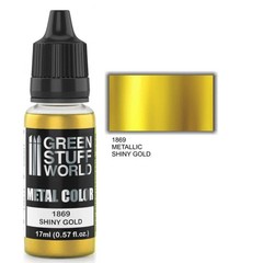 Green Stuff World – Metallic Paint Shiny Gold 1869 for Models and Miniatures
