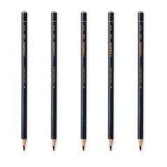5 PCS Black All Watercolour Effect Pencils Drawing, Sketching, Art Supply,Artist