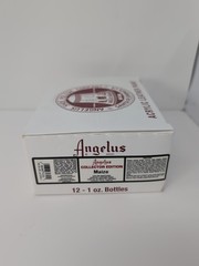(12) 1 Oz Bottles Of Angelus Acrylic Leather Maize Paint New