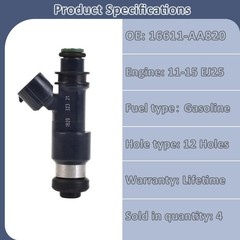 Genuine-4PC-Set: 2011-2015 Forester 2.5 Fuel Injectors | Naturally Aspirated,…