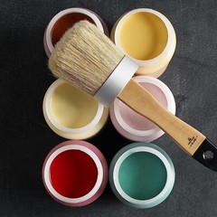 8 oz Home Decor Chalk Paint in Rich Black – Highly Pigmented Formula for Crafts