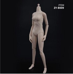 ZY TOYS 1/6 Scale MEDIUM Bust PALE skin tone female body N002