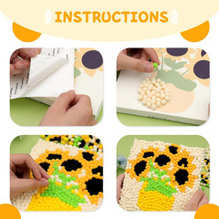 Pom Pom Painting Art Kit for Adults, Perfect Pompom Painting Kit, Colorful Po…
