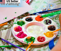 inifus 22 PCS Paint Palettes for Kids, Plastic 6.7 inches x inches, 22pcs