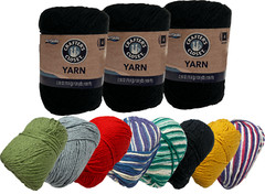 ArtSkills Crafter’s Closet 100% Cotton Yarn for Knitting & Crochet 3 Pack
