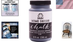 8 oz Home Decor Chalk Paint – Non-Toxic Acrylic in Rich Black for Elegant DIY