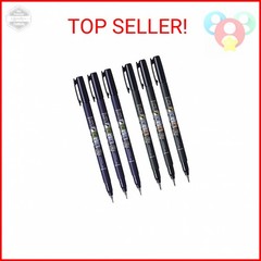 Tombow Fudenosuke Brush Pen, 6-Pack, Hard Tip (GCD-111) x3, Soft (GCD-112) x3 –