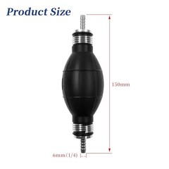 Fuel Pump Fuel Line Hand Primer Bulb 6mm 1/4‘’ inch Rubber fit for
