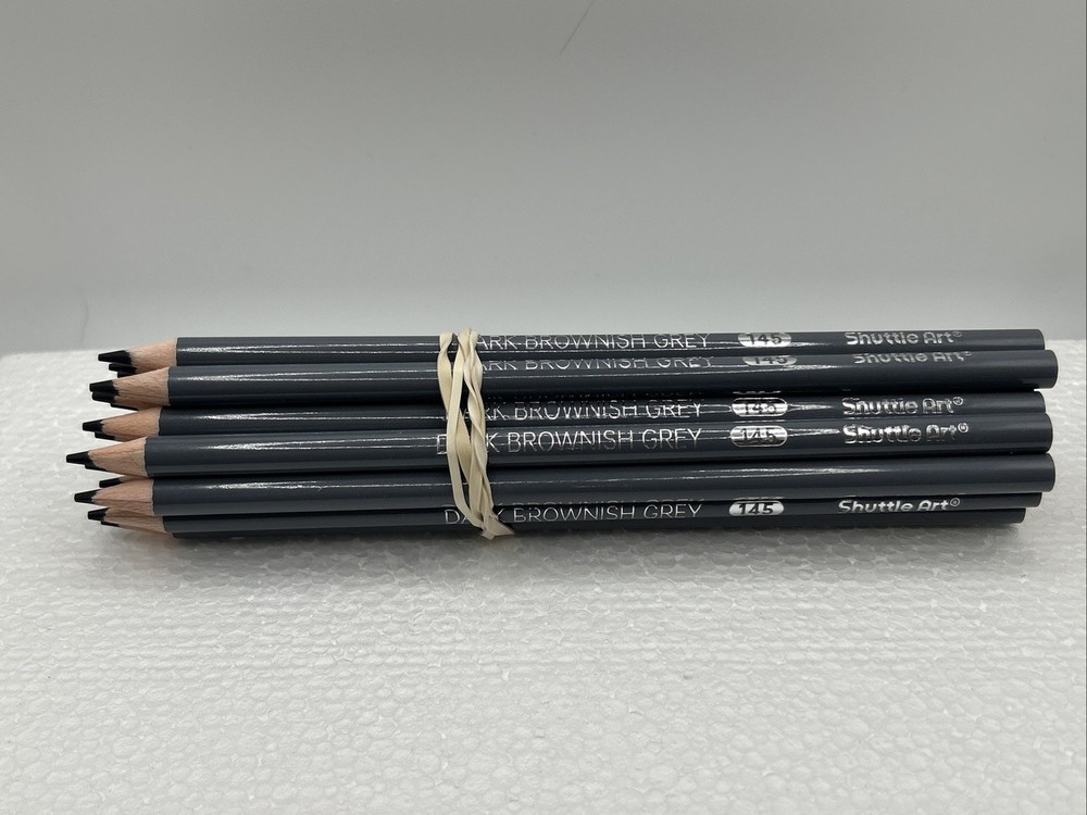 (20 COUNT) DARK BROWNISH GREY 145 – Shuttle Art Colored Pencils