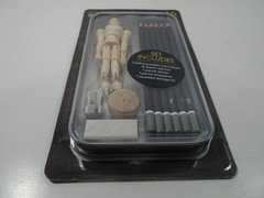 SOHO STUDIO–SKETCH ART SET W/ POSABLE MANNEQUIN (NEW)