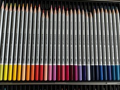 Staedtler Karat Aquarell 60 Watercolor Colored Pencils Made in Germany Metal Tin