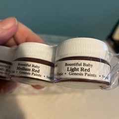 Reborn Genesis Heat Set Paints Original Formula Lot Of 3 Red Paints Jars