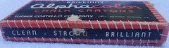 Vintage Webster Costello Co Brilliant Alpha Color Chalk Crayons in Box Nice Neon