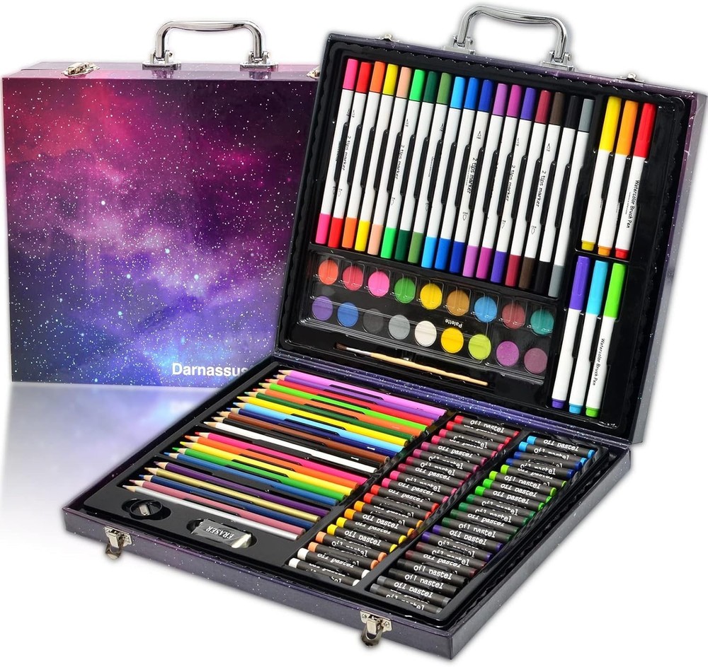 Darnassus 132-Piece Art Set, Professional Color Set, Galaxy Theme Box