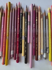 Vintage Lot of 56 Sanford Berol Prismacolor Colored Pencils Used Art Supplies