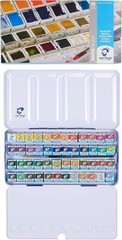 Pro Watercolor Paint Set 48 Half Pans – Artist Quality, Intense Colors, Light…