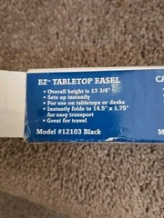 Studio Designs EZ Foldaway Black Tabletop Easel new 13 3/4 In.
