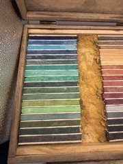 Faber-Casttell Polychromos series 9286 Artist Soft Pastels 72 Sticks In Wood Box