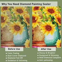 2 Pack Diamond Painting Sealer 5D 2 Bottles X 120ML, Clear