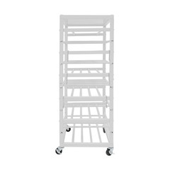 5 Tiers Rolling Paint Organizer Storage Rack, Paints Storage Cart,Iron Stand