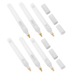6 Pcs Refillable Markers Clear Empty Pen Tubes Blank Acrylic Paint