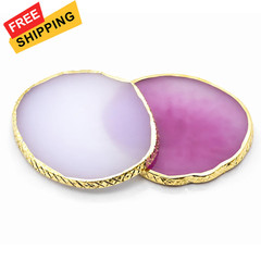 Resin Nail Art Palette for Gel Polish, Mixing with White+Purple