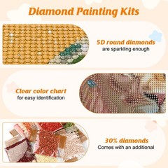 RICUVED Diamond Art Painting Kits for Adults, 3.5 x 6.8 x 0.3 inches, Lion