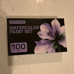 ARTISTRO Watercolor Paint Set 100 Colors with Brushes, Multicolor WC100BR