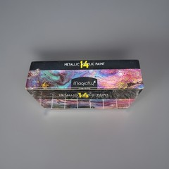 MAGICFLY METALLIC ACRYLIC PAINT 14 COLORS PAINT