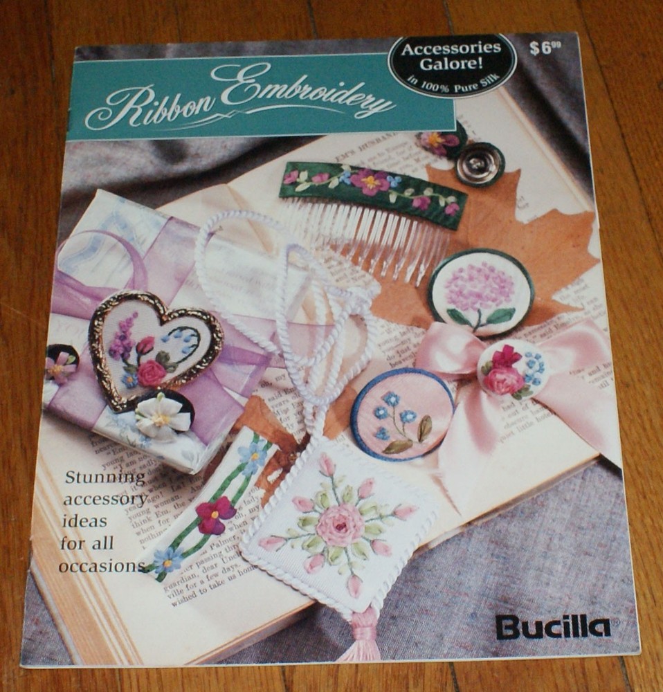 Bucilla Ribbon Embroidery Wearable Inspirations Craft Book Fast Shipping