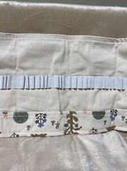 Canvas Pencil Wrap Holds 48 Pencils Or Art Supplies Measures 7.75x 25” Beige