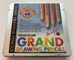 Koh-I-Noor Hardtmuth Triocolor Grand Drawing Color Pencils Chartpak (See Pics)