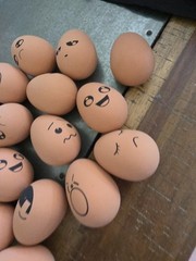 24 Rubber Bouncy Eggs With Funny Expressions Emotion Egg Counseling School Feel