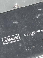 Art Mind Large Stencil Brushes and Sponge Roller Crafting Paint 3Pc Lot