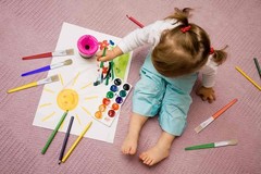 10Pcs Paint Brushes for Kids, Anezus Kids Large, Assorted Colors