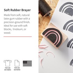 Speedball Soft Rubber Brayer, 2.5-Inch – Roller for 2-1/2-Inch, Black