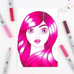 Tombow ABT Pro Dual Tip Marker, Pink Tones 56968 ( 2pc )
