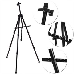 63″ Artist Fold Painting Easel Tripod Display Stand Aluminium Alloy Black Bag