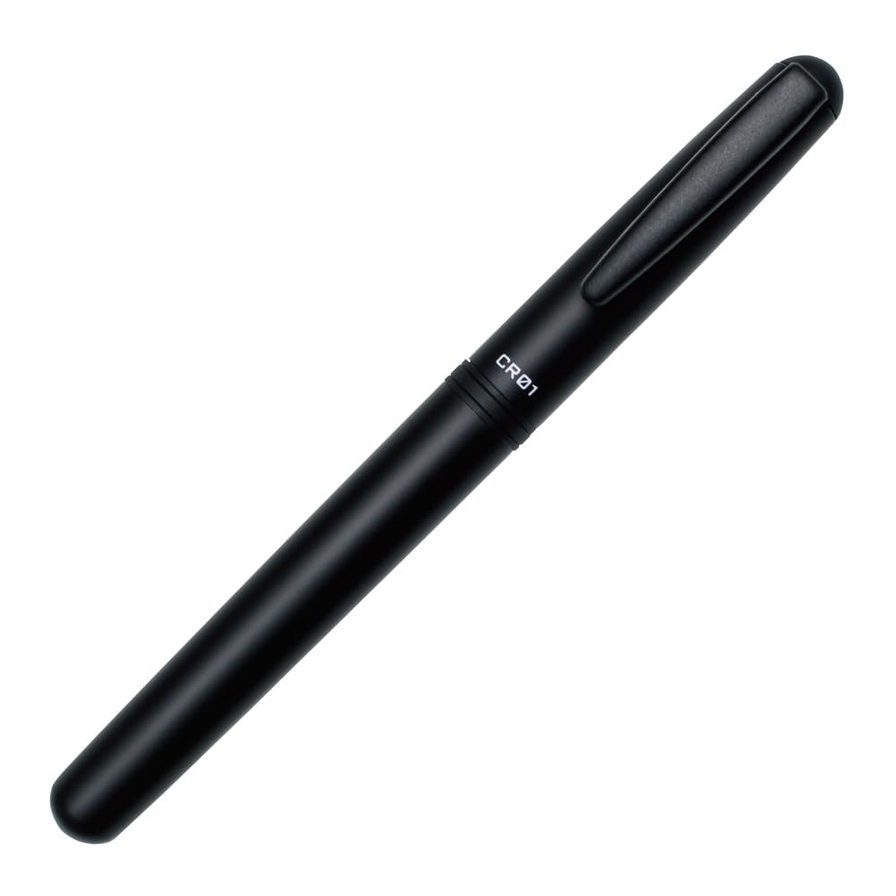 Ohto CR01 Ceramic Rollerball Pen Matte Black 1 Count (Pack of 1),