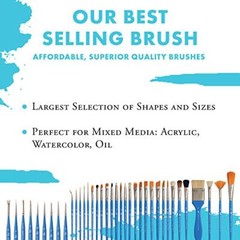 Princeton Select Artiste 3750 Series, Paintbrush Size 20/0 inch, Blue
