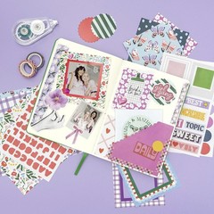 PAPERAGE Junk Journal & Scrapbook Kit, Hardcover Blank Journal Notebook, 20 P…