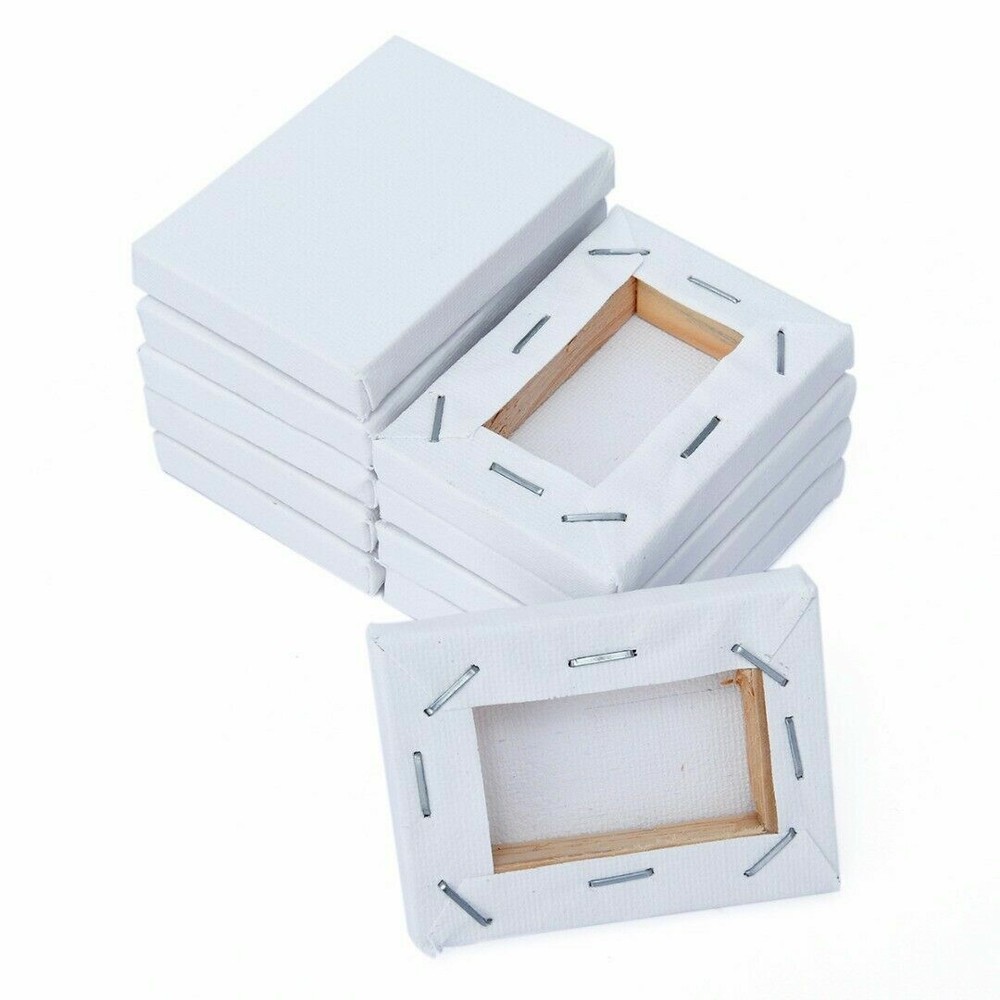 HSD 10x Mini Canvas Artist Blank Square 5x7cm Small Art Board Acrylic Oil Paint