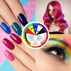 LARGE Color Wheel Chart Painting Mixing Guide 9.25″ 23cm 2 SIDES w/ Gray Scale