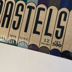 Craftint Oil Pastels Sealed Box Small Size ~12 COLORS~SET #500 1960s