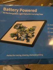 Rechargeable A4 Light Pad, Battery Powered Light Board with Carry Bag, Built-…
