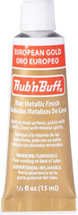 Amaco Rub ‘N Buff Wax Metallic Finish, European Gold, 0.5-Fluid Ounce & Lot Sale