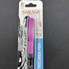 Zebra Sarasa 0.8mm Needle Point Fineliner Pen Deep Pink Ink NEW