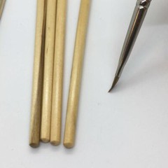 XDT Triangular Tip Nail Art Brush 5pc Set #000 Pure Kolinsky Sable Micro Detail
