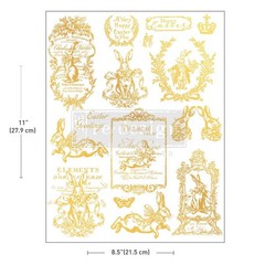 Gilded Spring | H20 Transfer | 1 Sheet | 8.5″ x 11″ | Redesign with Prima