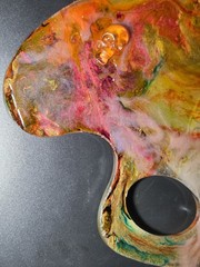 Artists Paint Pallette (Supply Tools Materials Crafts) Wall Decor Art HANDMADE